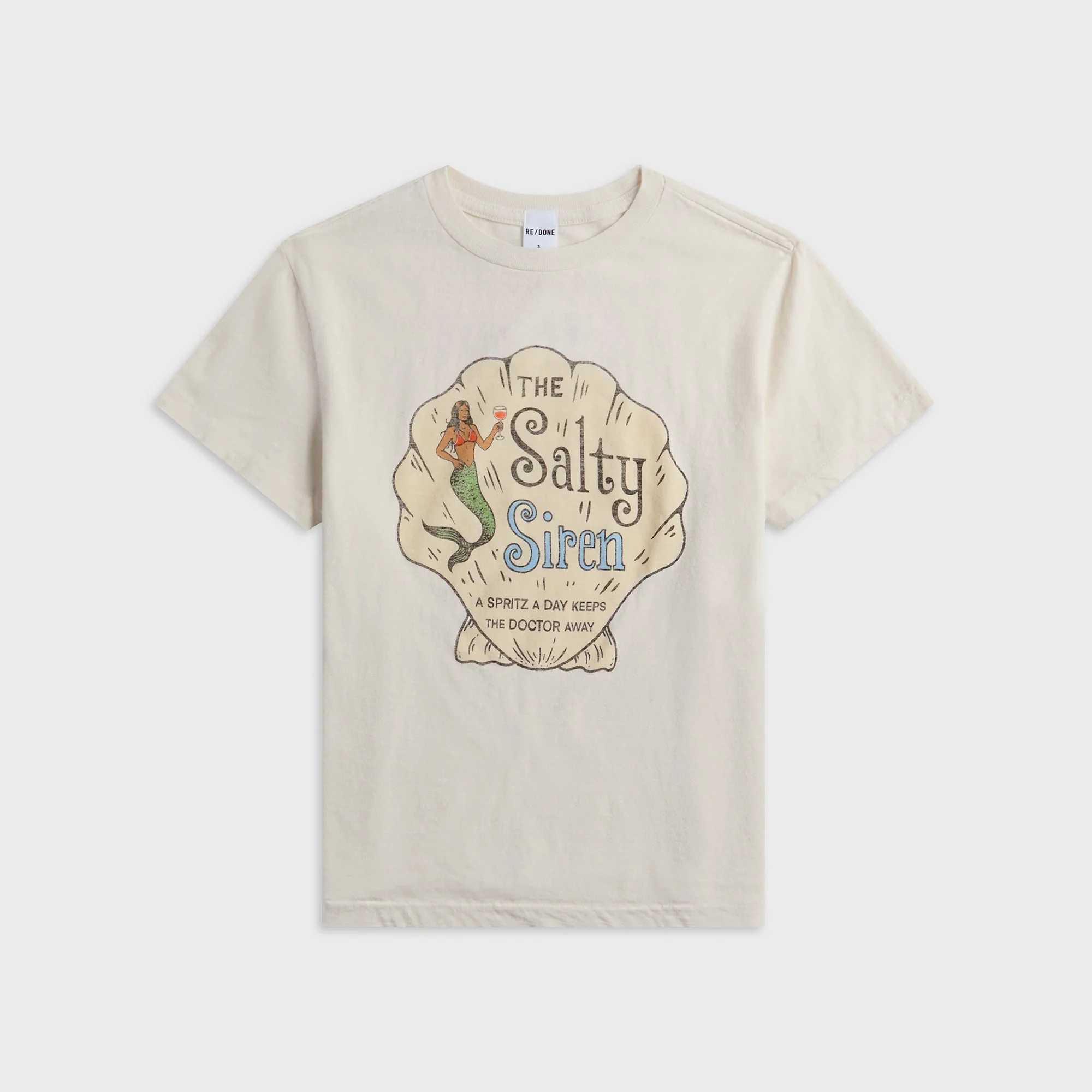 ReDone Classic Salty Siren Tee - Vintage White