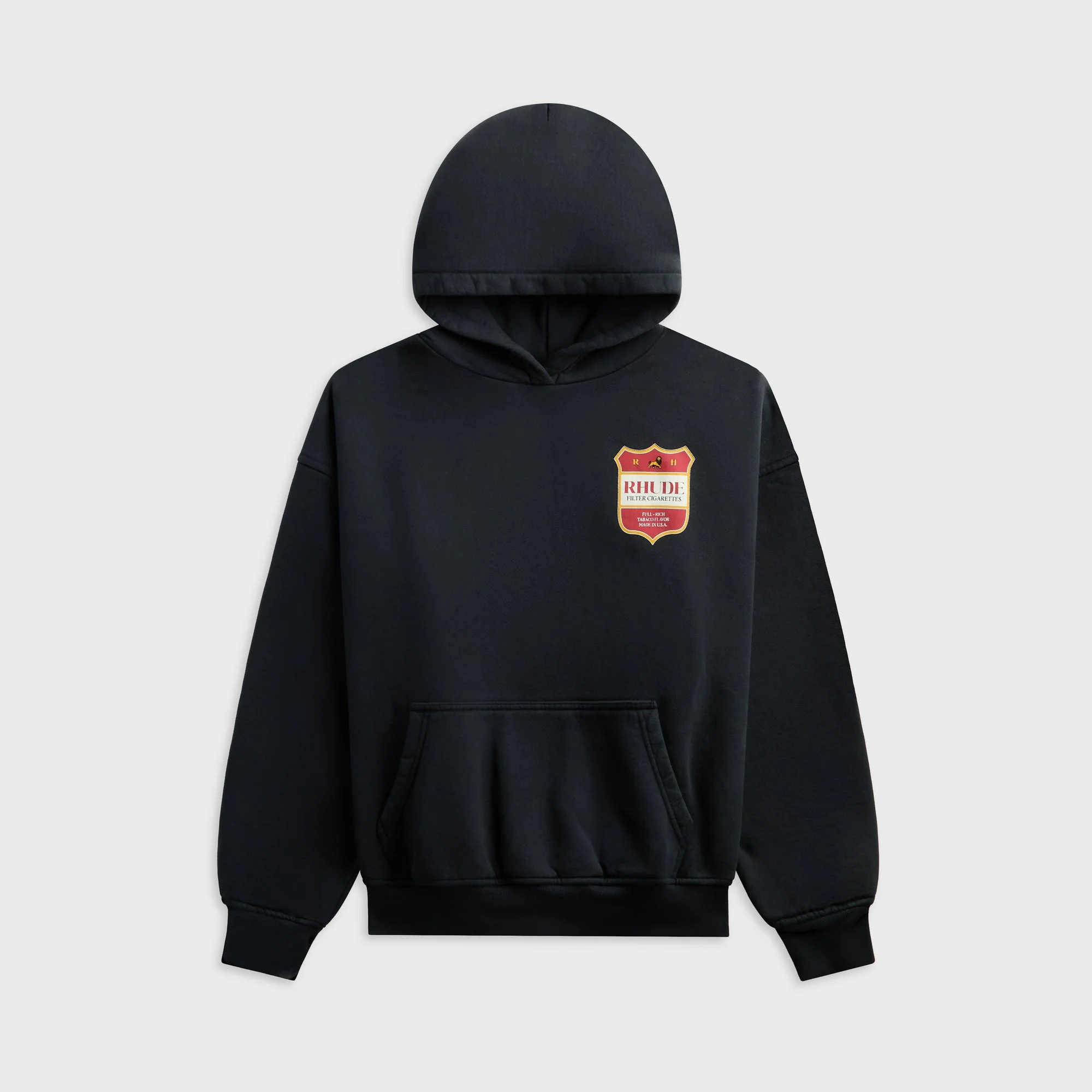 Rhude Filtaro Crest Hoodie - Vintage Black / Red / Yellow