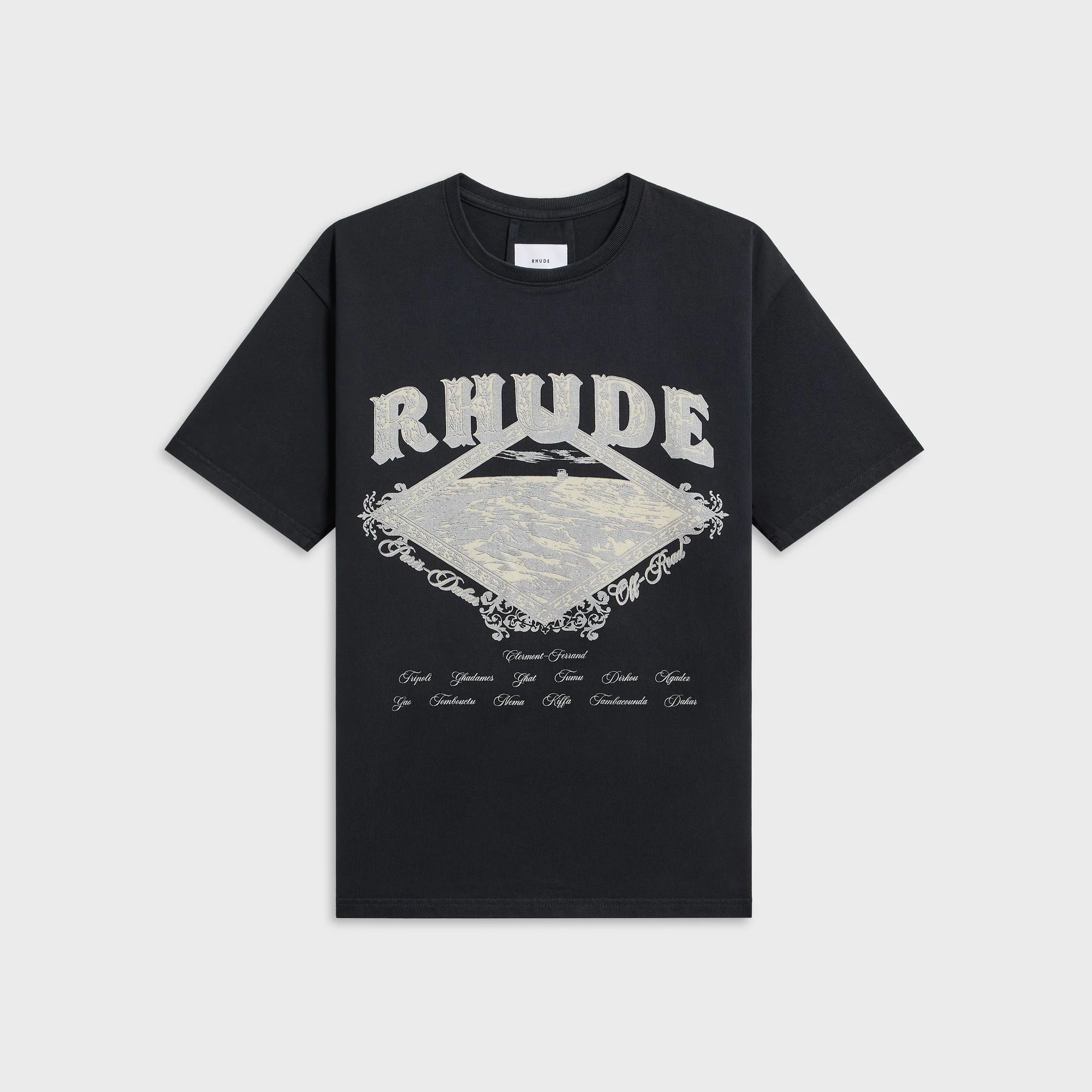 Rhude Dakar Convoy Tee - Vintage Black / Silver