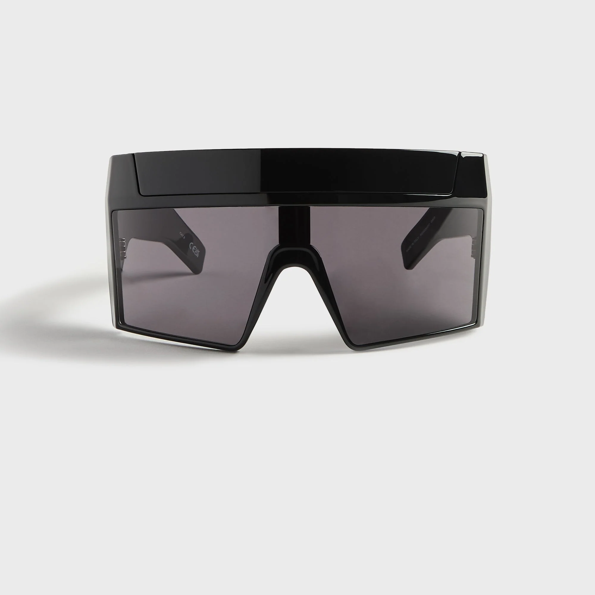 Rick Owens Rev Shiny Shield Sunglasses - Black