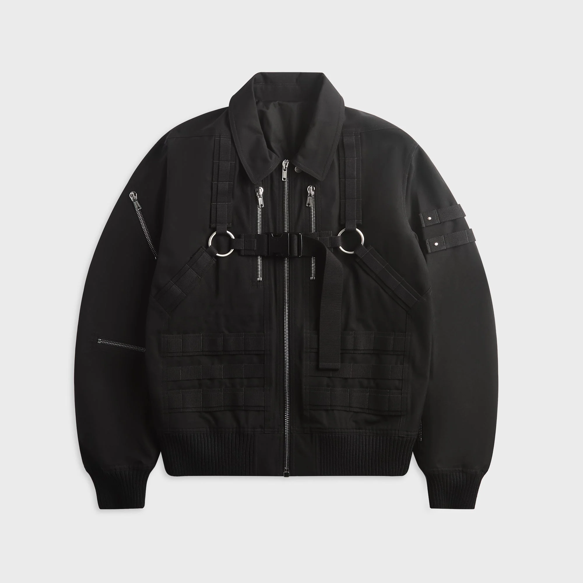Rick Owens Blixa Cargo Bomber Jacket - Black