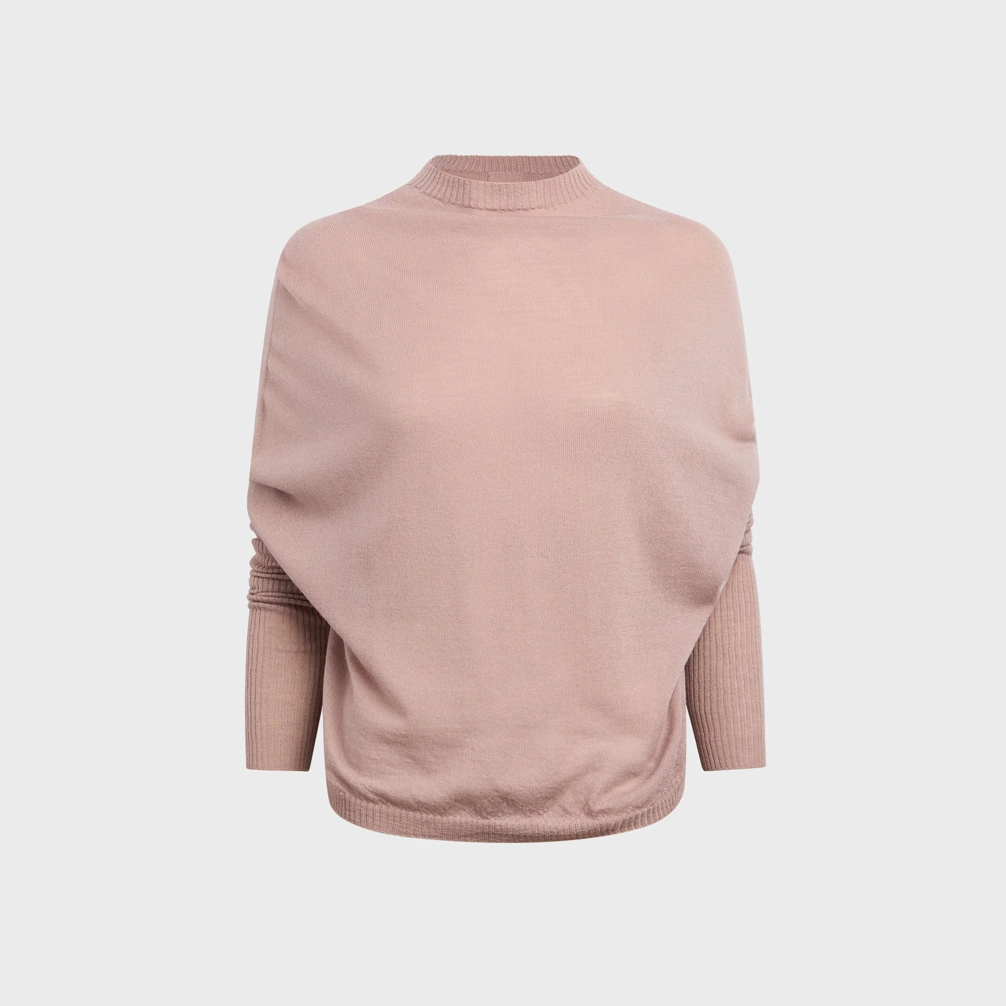 Rick Owens Long Sleeve Crater Sweater - Rose