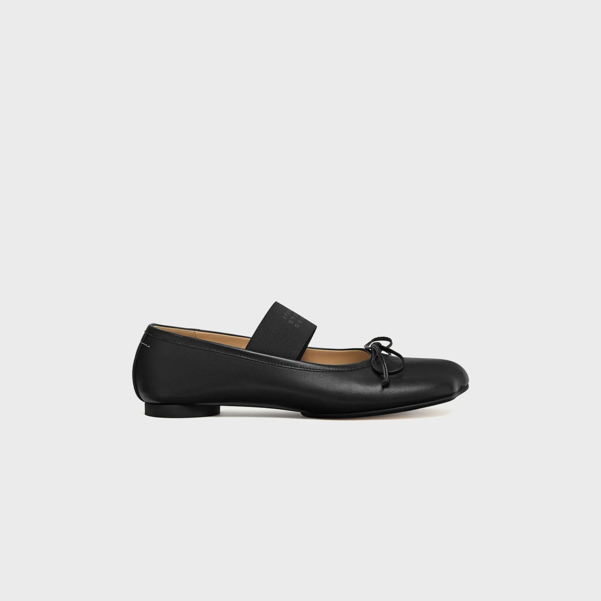 MM6 Maison Margiela Anatomic Numeric Ballerina - Black