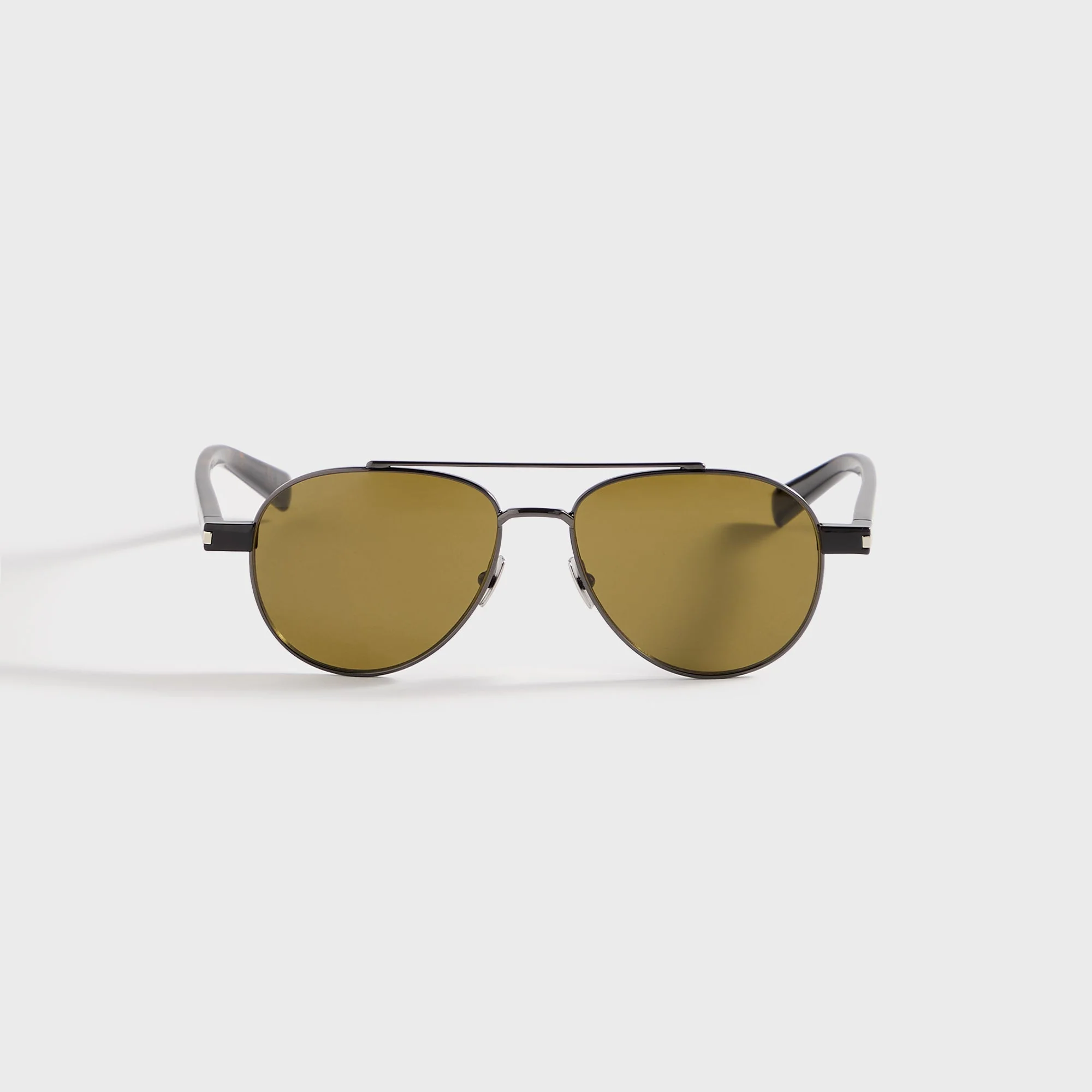 Saint Laurent 843 Sunglasses - Ruthenium / Havana / Brown