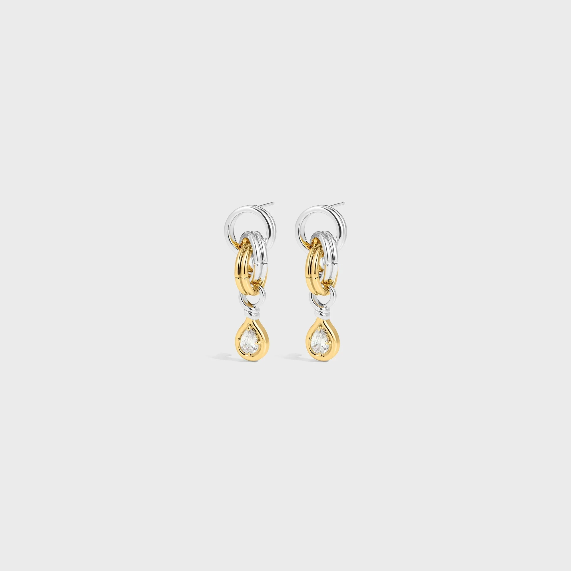 Luv AJ The Georgia Stone Twisted Studs - Silver