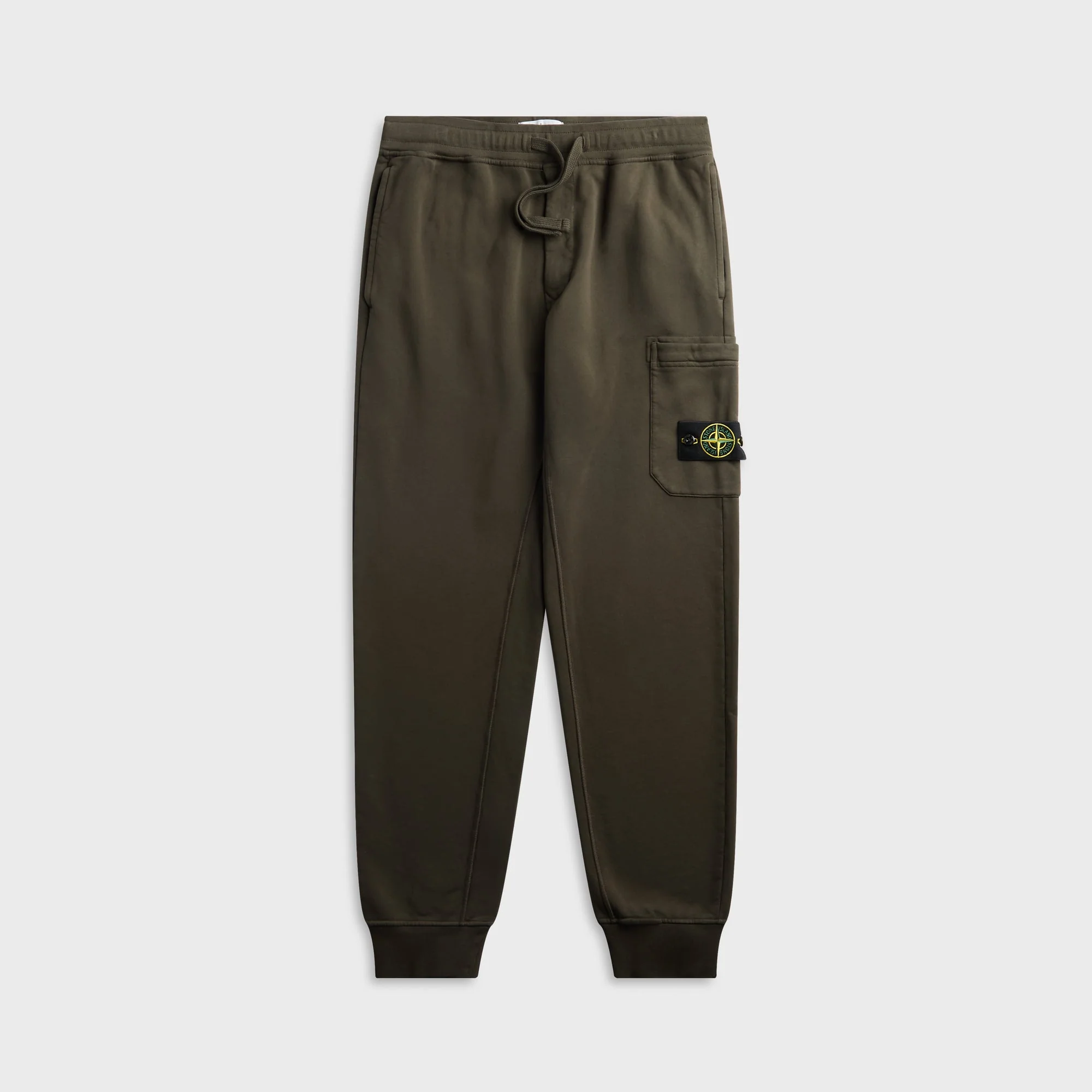 Stone Island Organic M??lange Cotton Fleece Sweatpant - Coal Grey