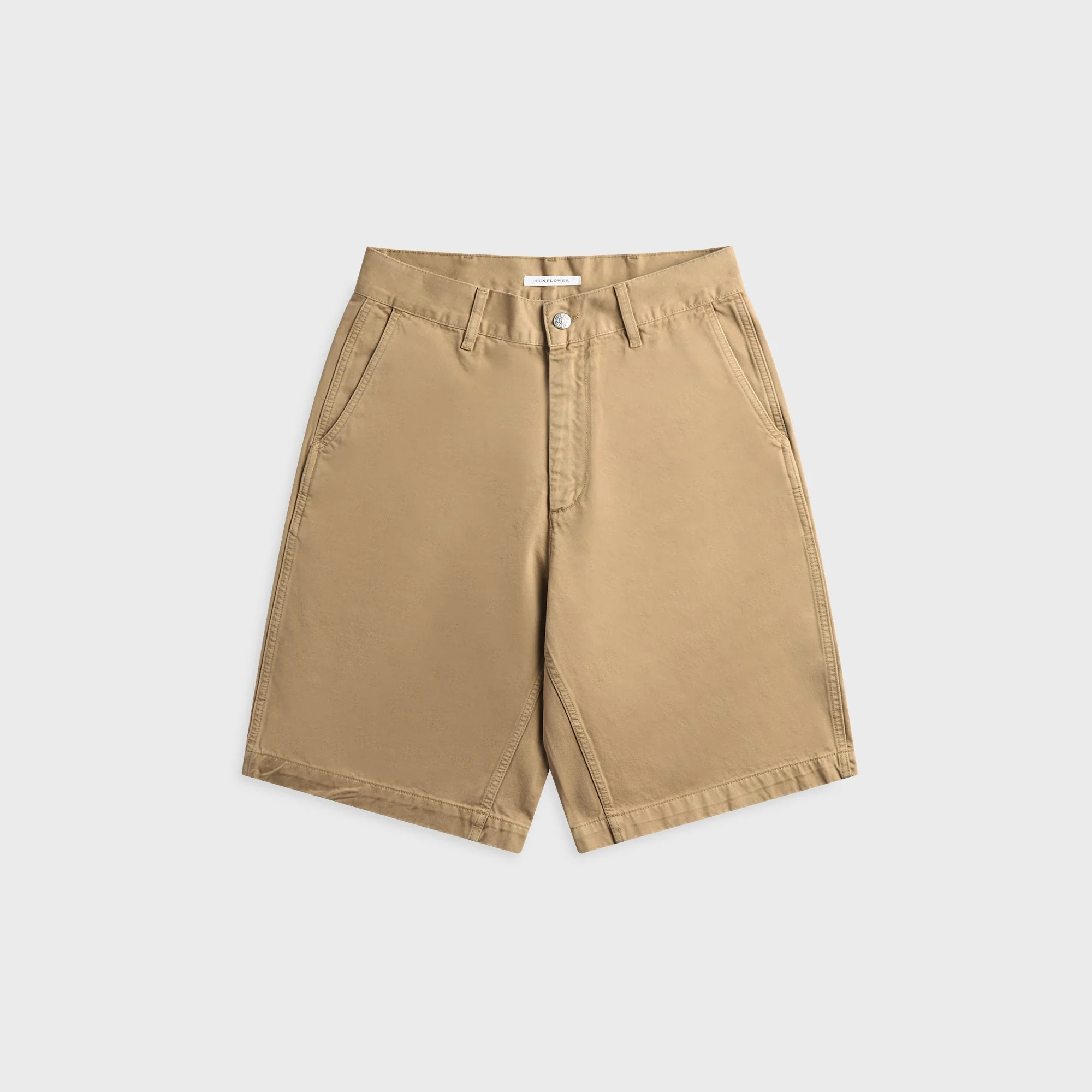 Sunflower Wide Twist Chino Short - Khaki