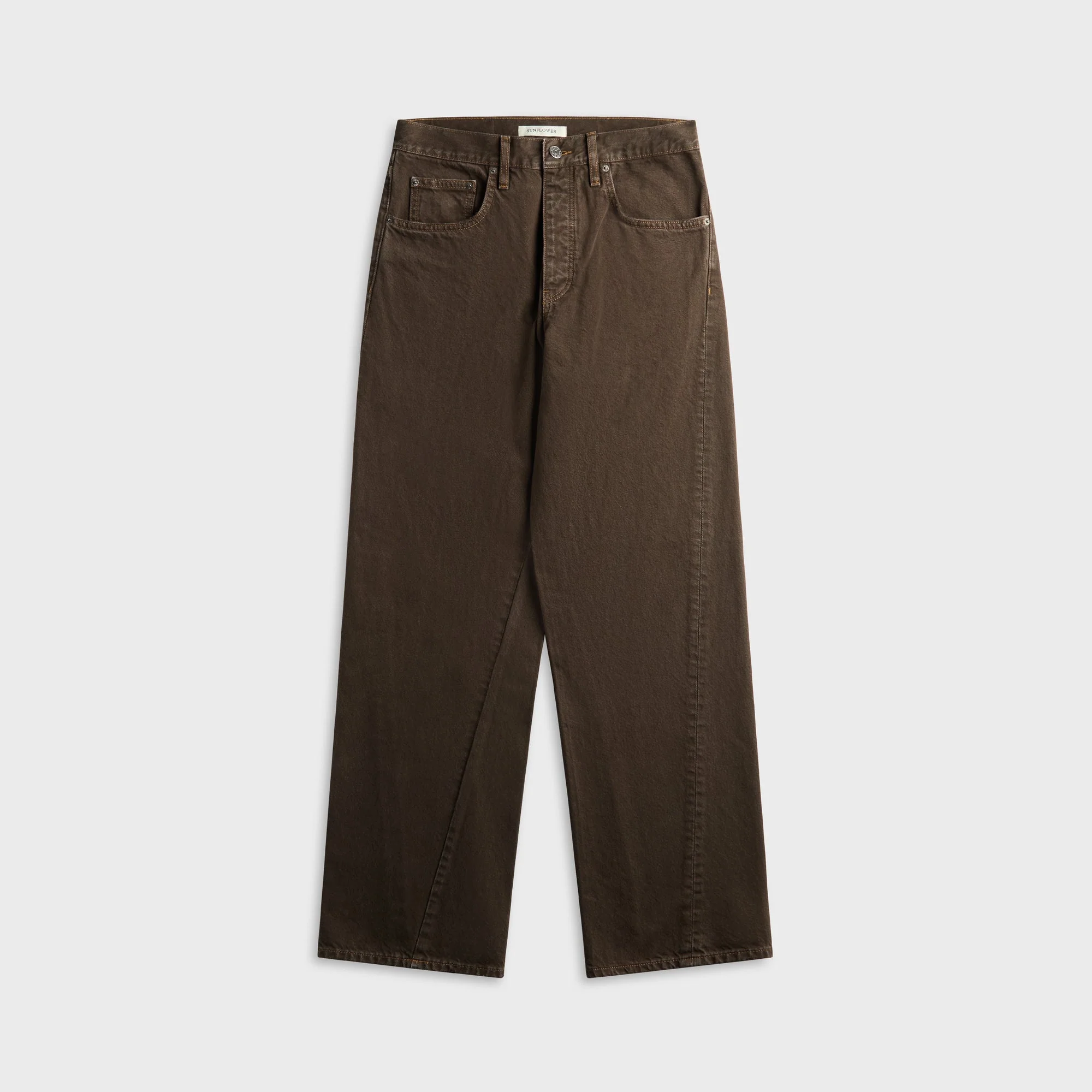 Sunflower Wide Twist Denim - Deep Vintage Brown