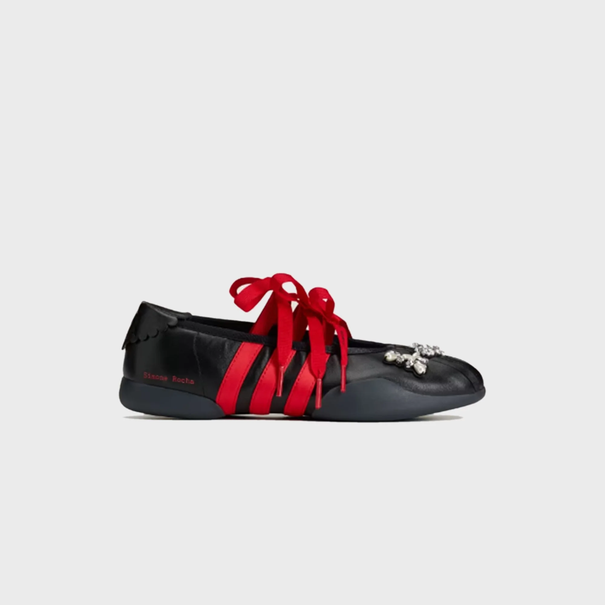 adidas x Simone Rocha WMNS Taekwondo Ballerina Leather - Core Black / Better Scarlet