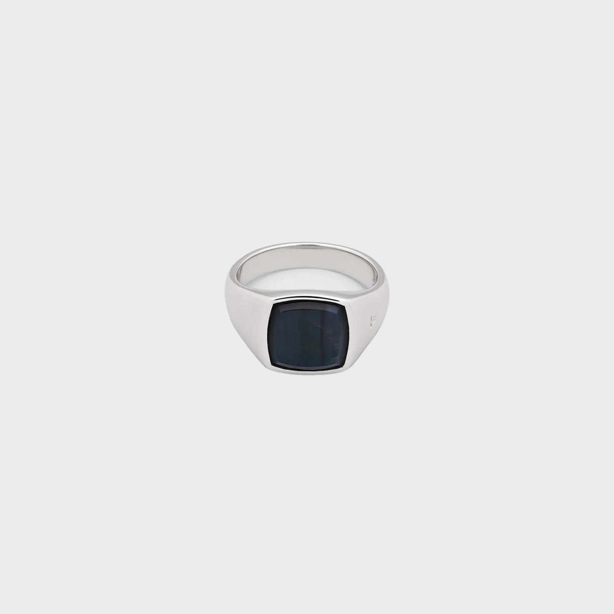 Tom Wood Kay Ring Blue Hawk Eye 62 - Silver