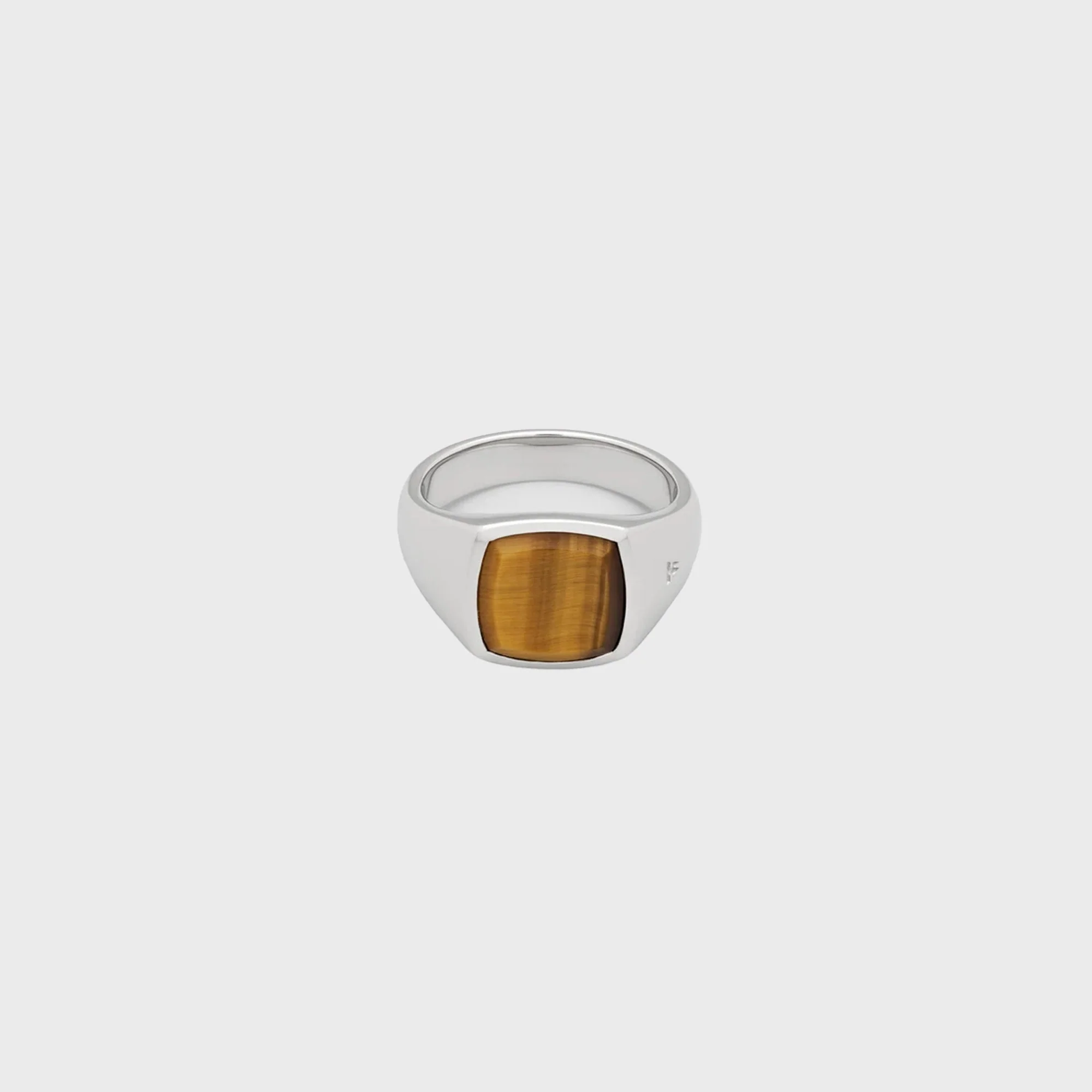 Tom Wood Kay Ring Tiger Eye 58 - Silver