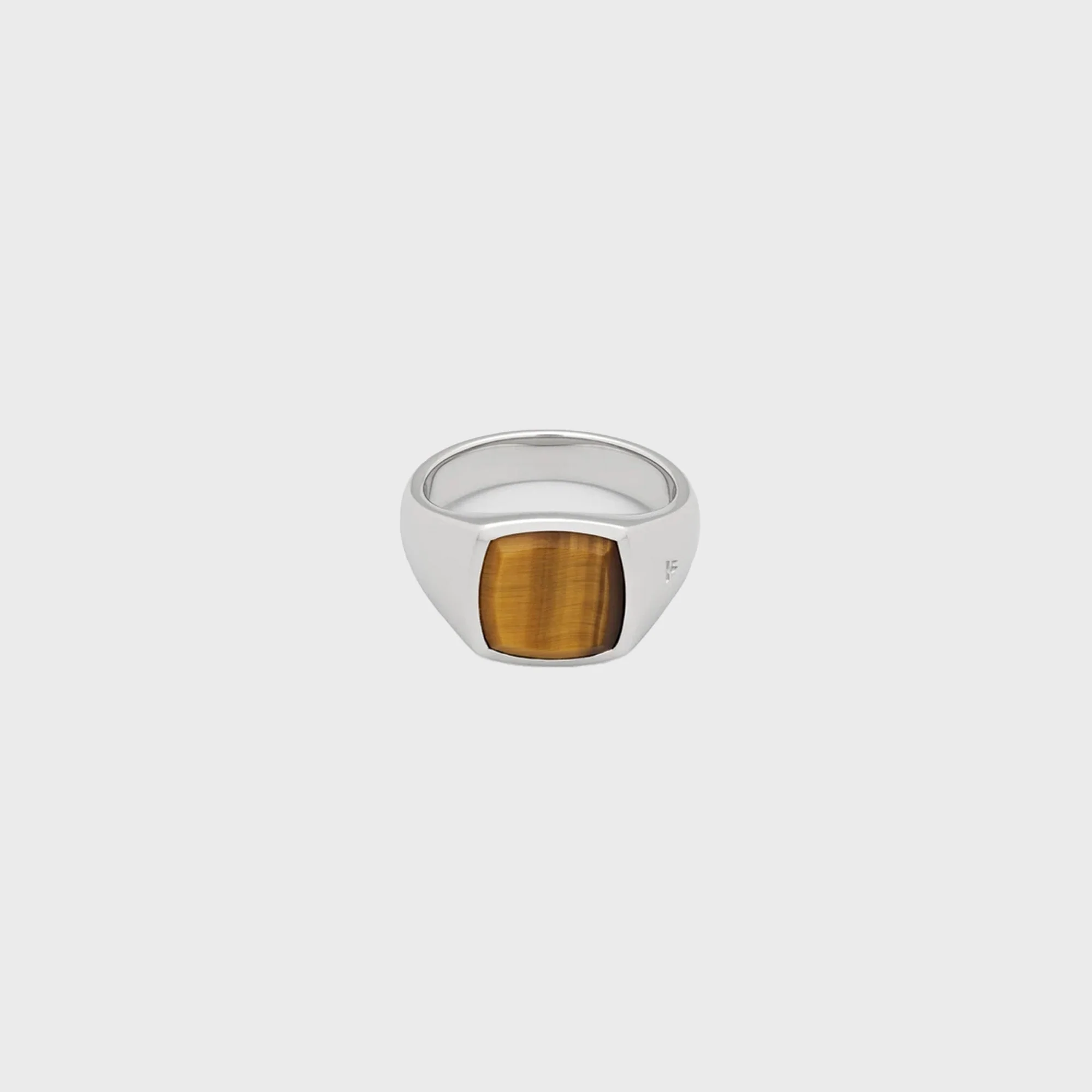 Tom Wood Kay Ring Tiger Eye 60 - Silver
