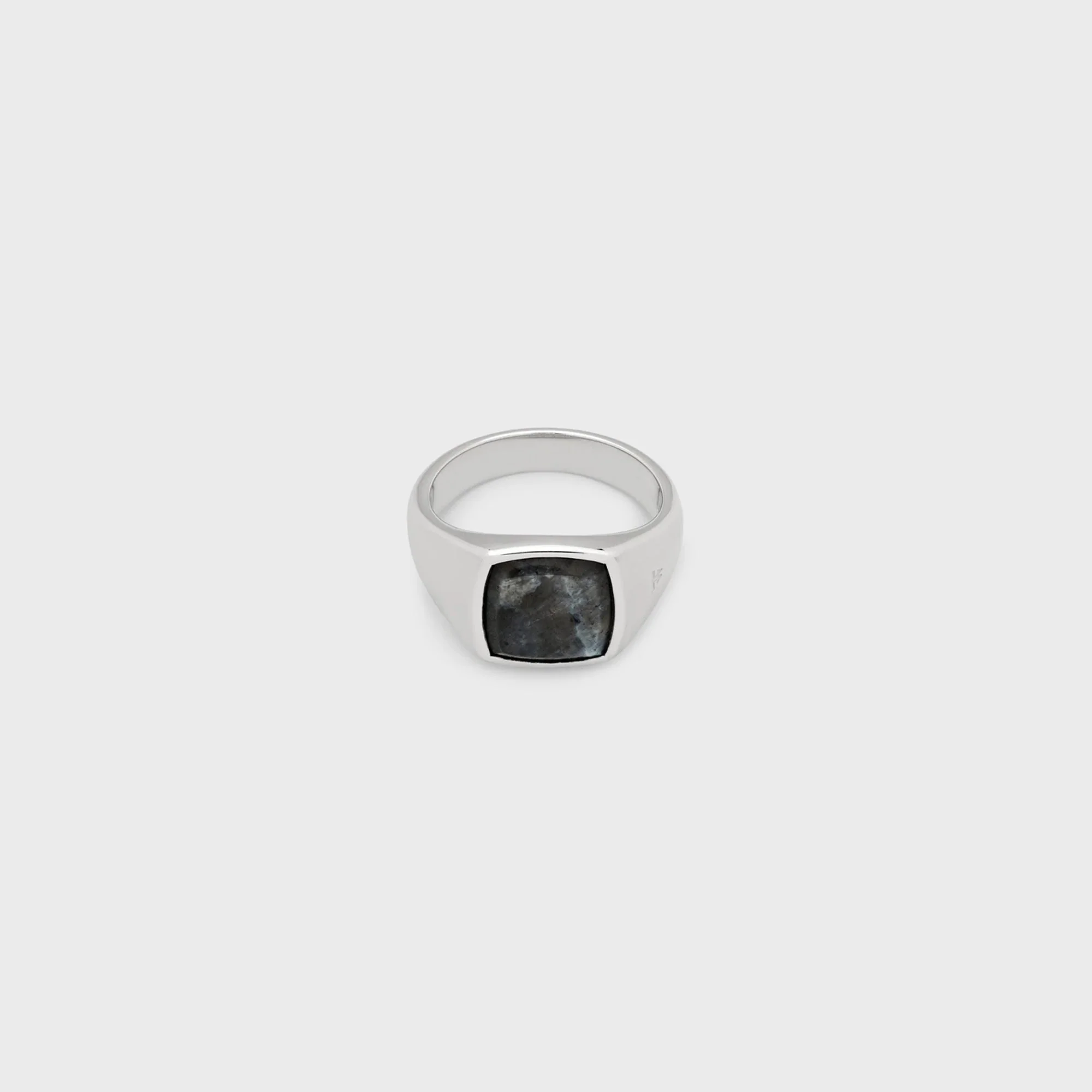 Tom Wood Kay Ring Larvikite 58 - Silver