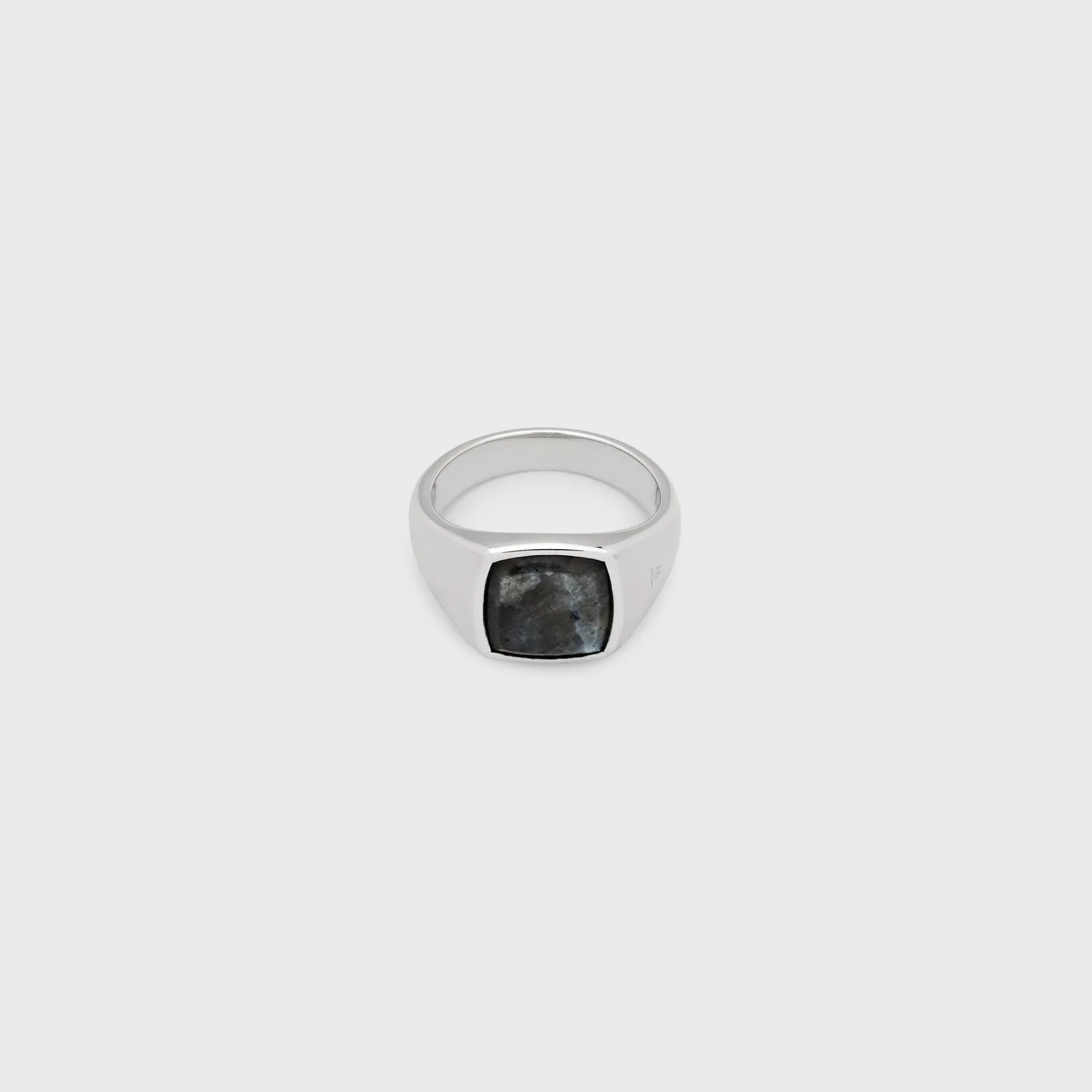 Tom Wood Kay Ring Larvikite 60 - Silver