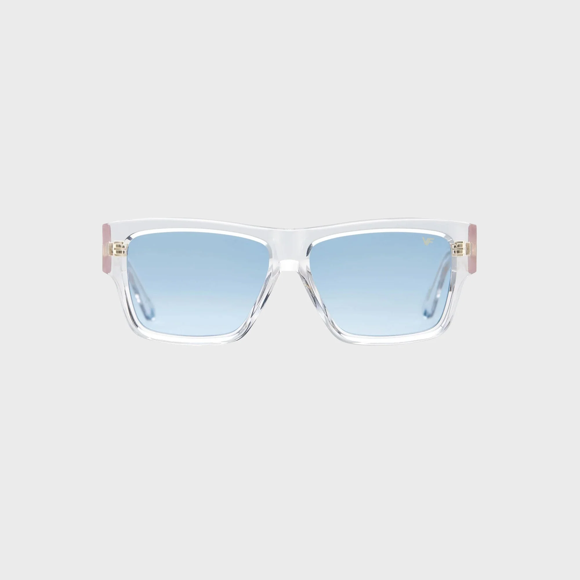 Vintage Frames Heir Acetate Sunglasses - Clear Translucent / Light Blue