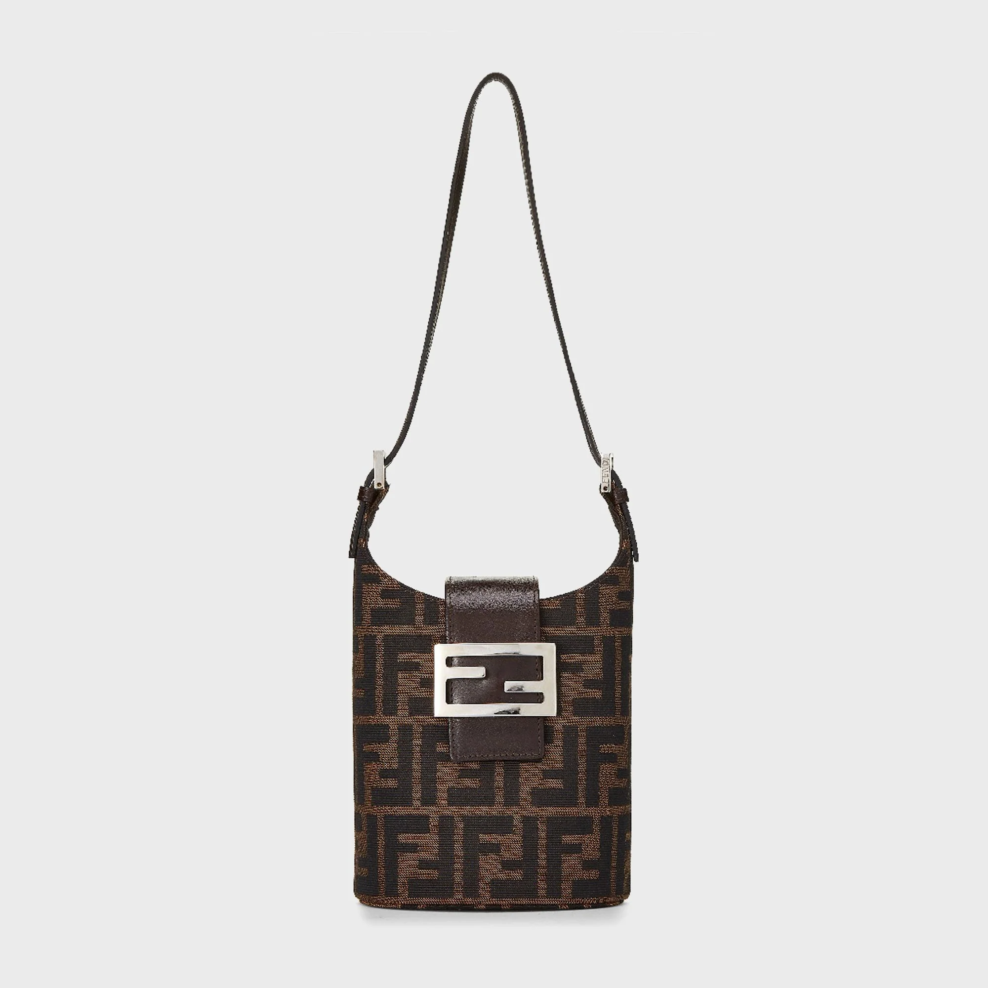 WGACA Fendi Zucca Bucket Mini Bag - Brown