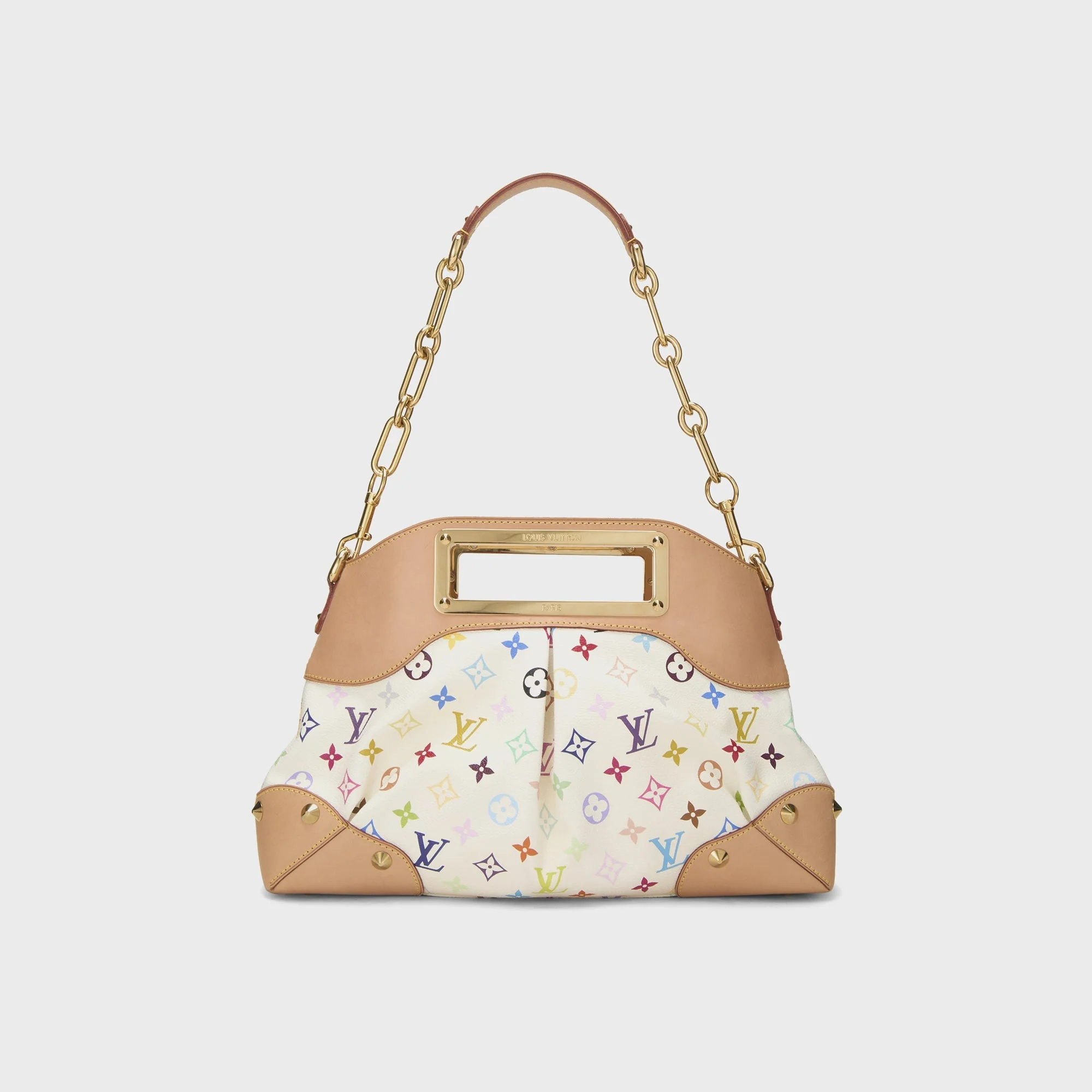 WGACA Takashi Murakami x Louis Vuitton White Monogram Multicolore Judy MM - White