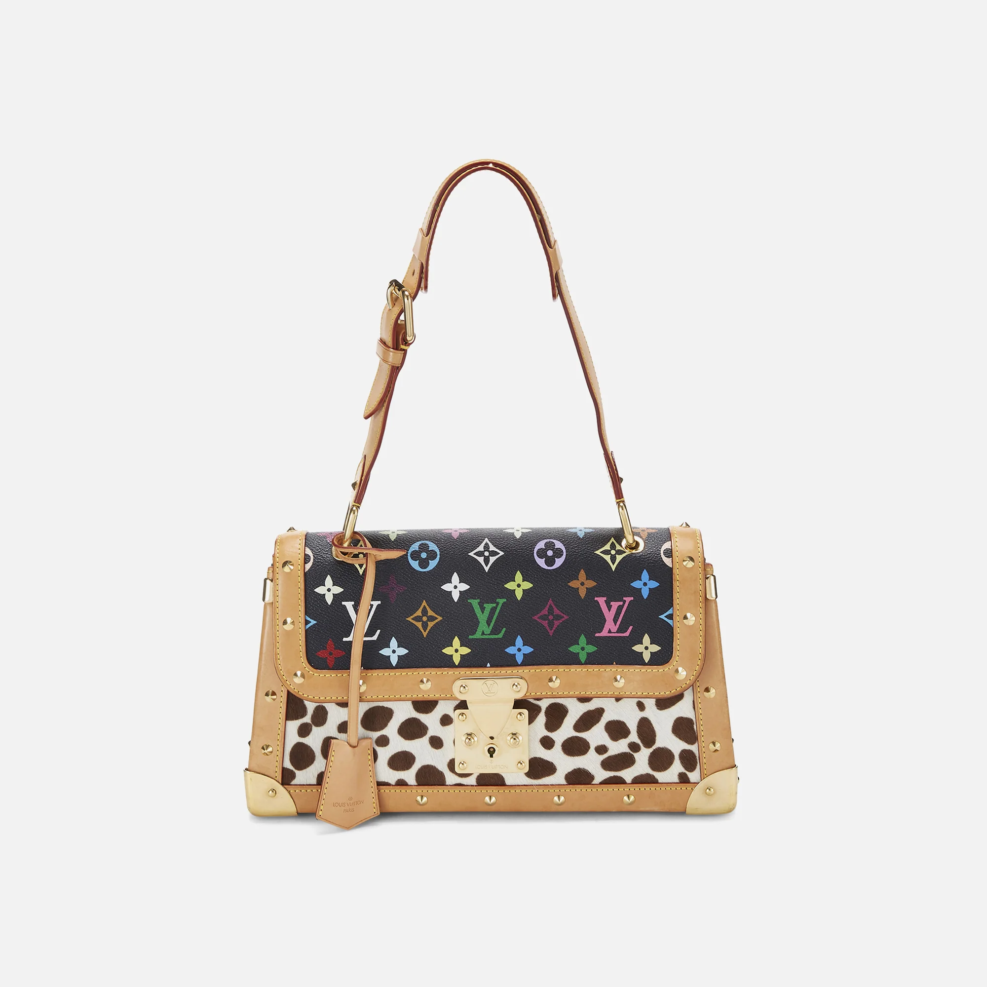 WGACA Louis Vuitton x Takashi Murakami Canvas Dalmatian Sacrabat Bag - Black / Multi