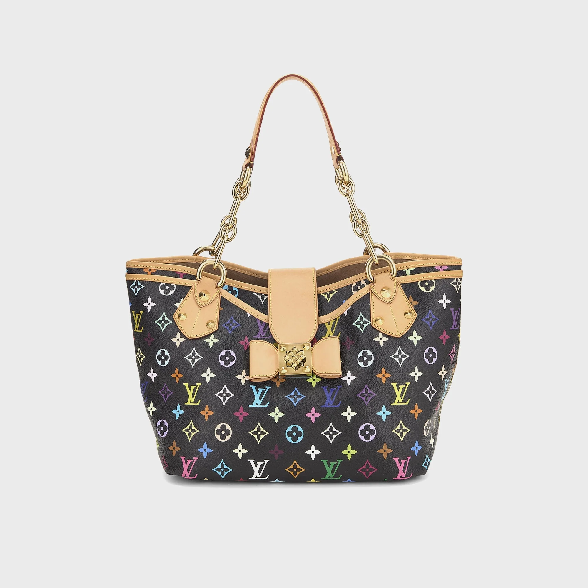 WGACA Takashi Murakami x Louis Vuitton White Monogram Multicolore Annie GM - Black