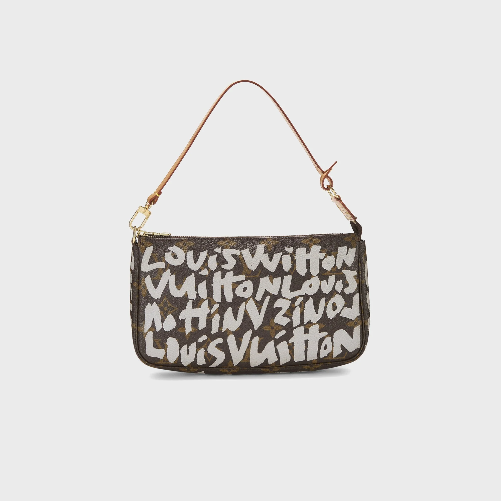 WGACA Louis Vuitton x Stephen Sprouse Monogram Graffiti Pochette - Grey