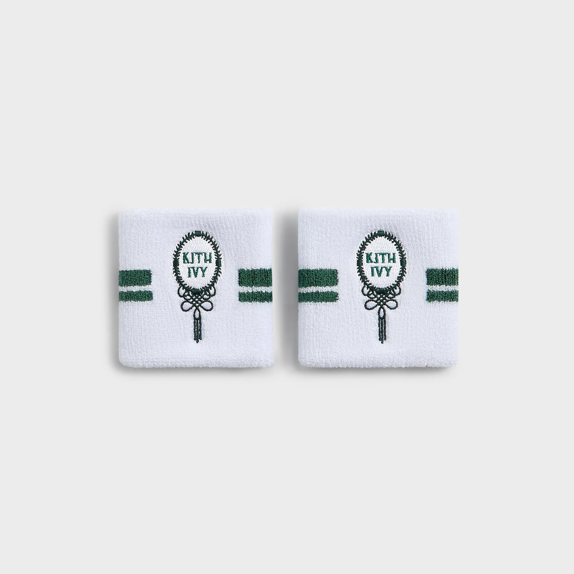 Kith Ivy for Wilson Terry Stripe Wristbands - White