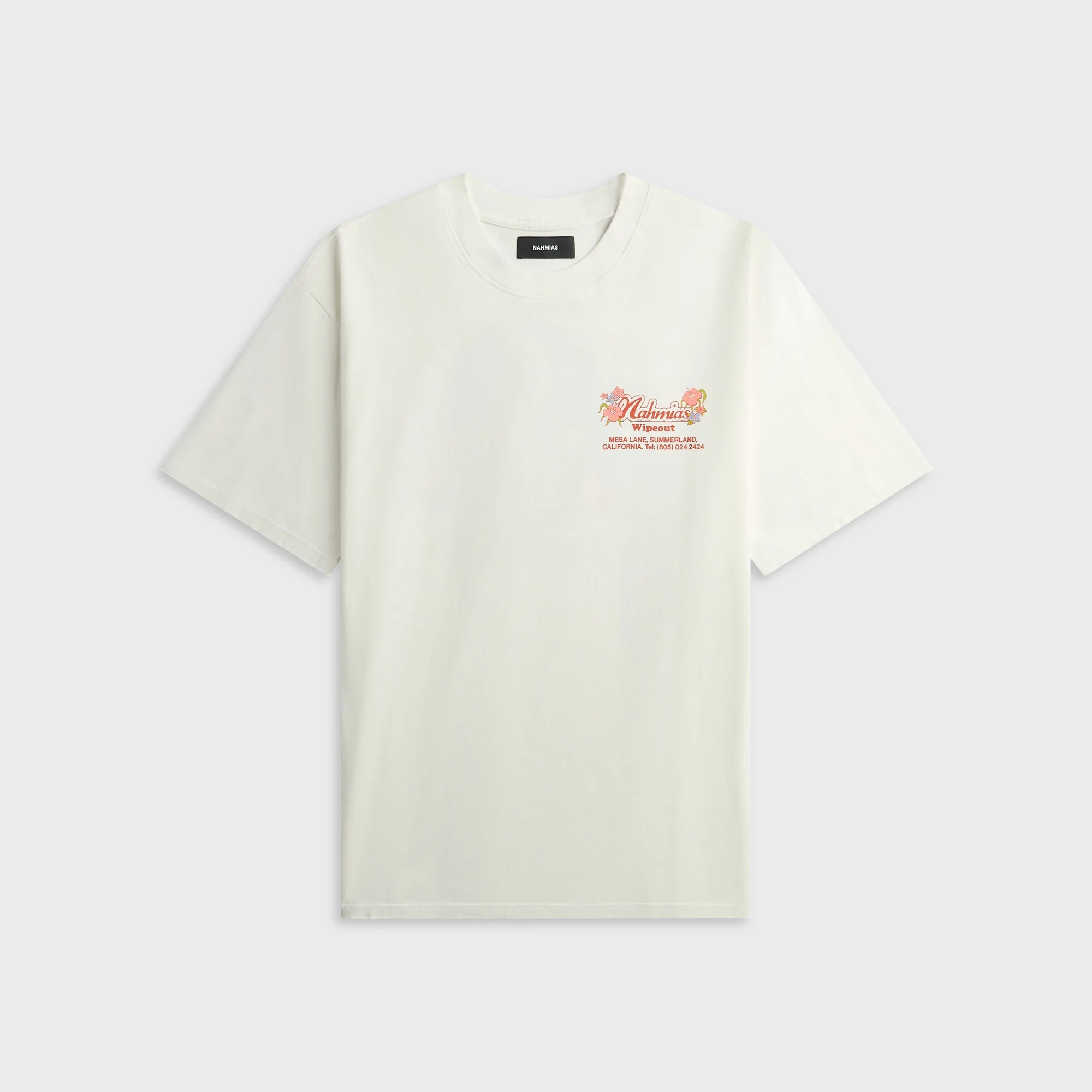 NAHMIAS Wipeout Surf Shop Boxy Tee - White