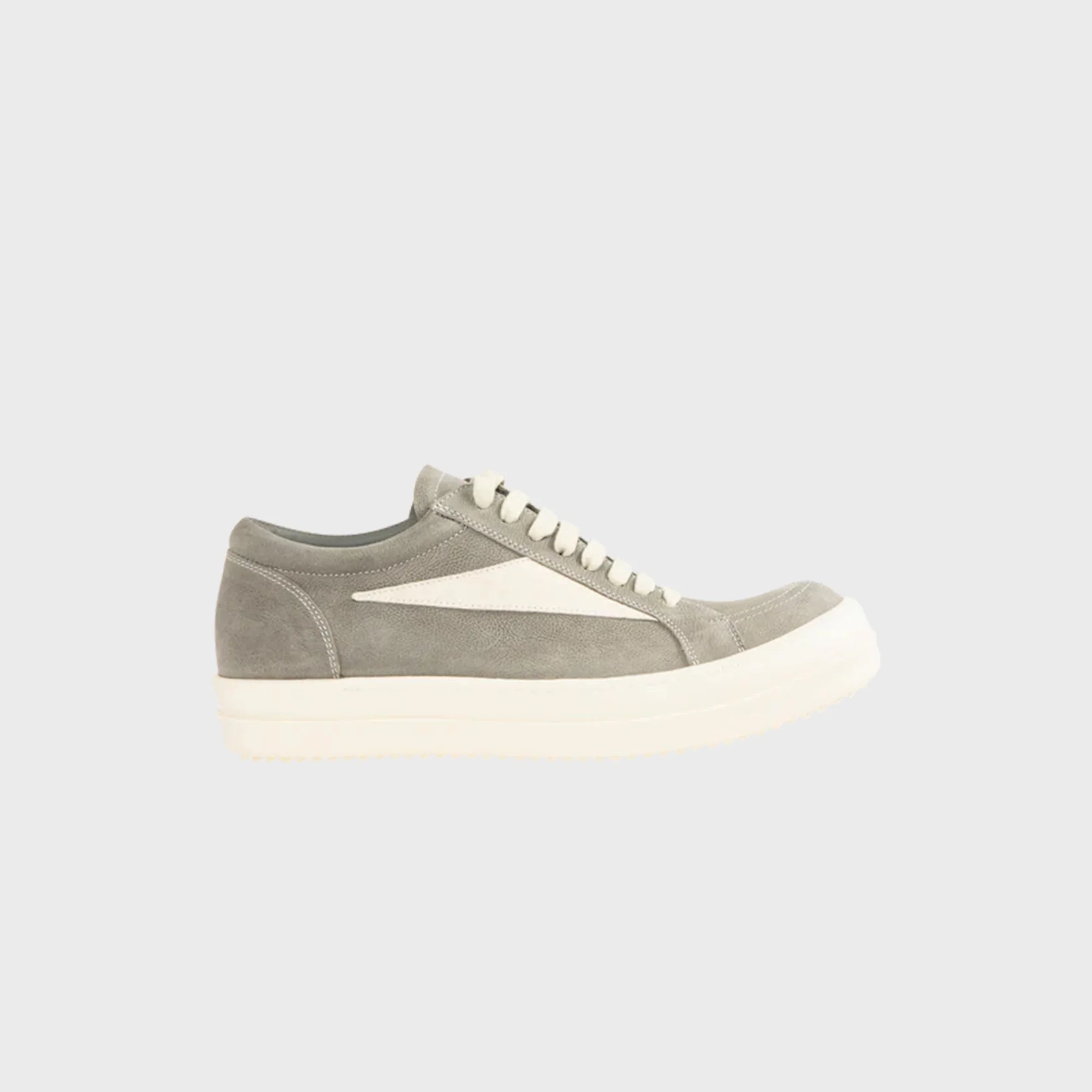 Rick Owens Temple Vintage Sneaks - Pelle Euca / Milk / Milk